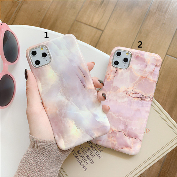 Márvány hatású szilikon tok rózsaszínben Iphone 11 Pro-hoz - két modell