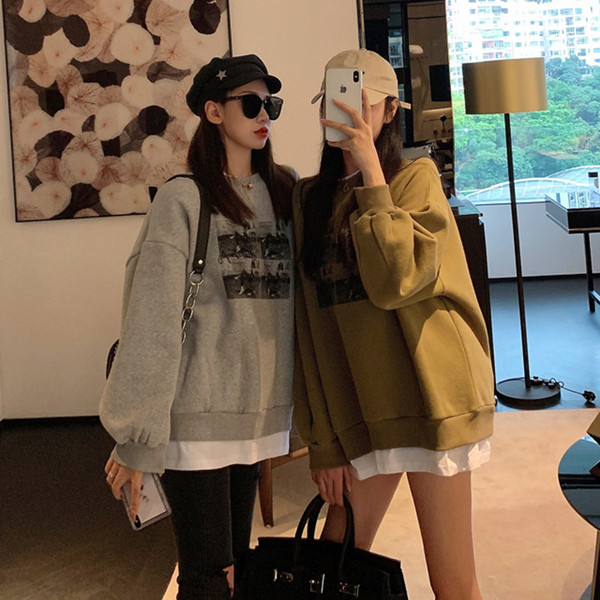 Női, vitatott napi pulóver szürke és zöld színben