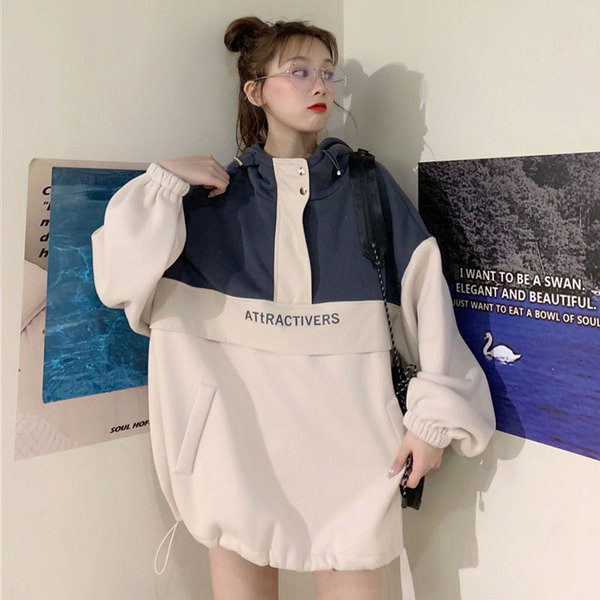 Γυναικείο casual  φούτερ με κουκούλα