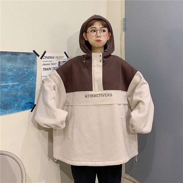 Γυναικείο casual  φούτερ με κουκούλα