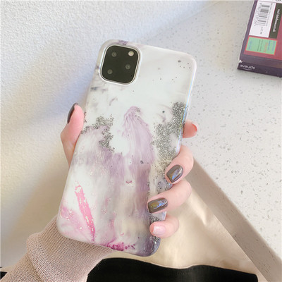 ÚJ Márvány hatású és fényes részecskékkel ellátott tok Iphone 11 Pro Max készülékhez