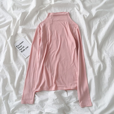 Lezser női blúz félmagas gallérral és hosszú ujjú több színben