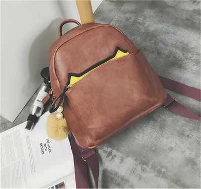 Öko bőrből készült női mindennapi hátizsák többféle színben