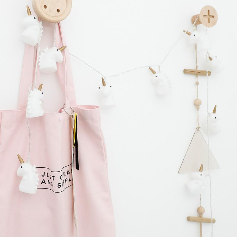 Ενυδατικά φώτα Unicorn με φώτα LED και 1,5 μέτρα λευκό χρώμα