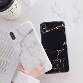 Iphone X / XS tok márvány hatású fehér és fekete színben