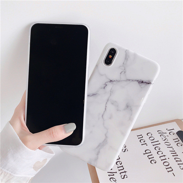 Iphone X / XS tok márvány hatású fehér és fekete színben