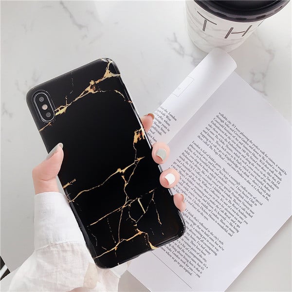 Iphone X / XS tok márvány hatású fehér és fekete színben