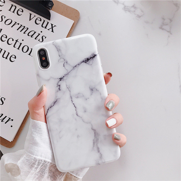 Iphone X / XS tok márvány hatású fehér és fekete színben