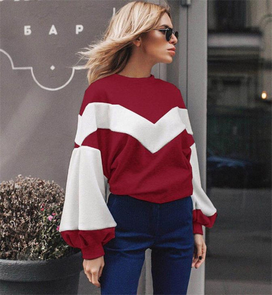 Γυναικεία casual μπλούζα φαρδύ μοντέλο  με στρογγυλό ντεκολτέ σε διάφορα χρώματα