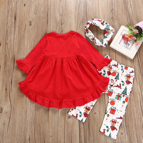 Παιδικό Χριστουγεννιάτικο σετ για κορίτσια σε τρία μέρη