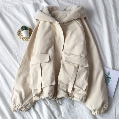 Női alkalmi kabát négy színben, zsebekkel és pehellyel