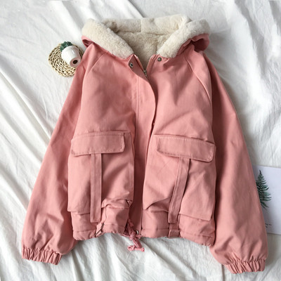 Női alkalmi kabát négy színben, zsebekkel és pehellyel