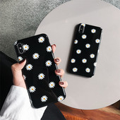 Husa cu flori neagra pentru Iphone X / XS