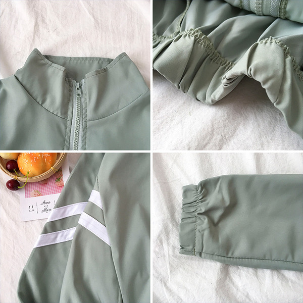 Καθημερινό γυναικεία φούτερ σε τρία χρώματα με φερμουάρ και μακρύ μανίκι