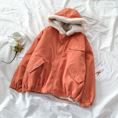 Női alkalmi kabát narancssárga és zöld színben, zsebekkel