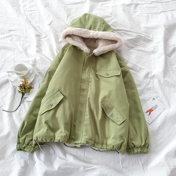 Női alkalmi kabát narancssárga és zöld színben, zsebekkel