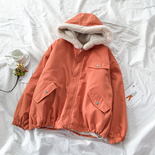 Női alkalmi kabát narancssárga és zöld színben, zsebekkel