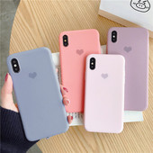 Θήκη σιλικόνης  με καρδιά στην πλάτη για Iphone X / XS