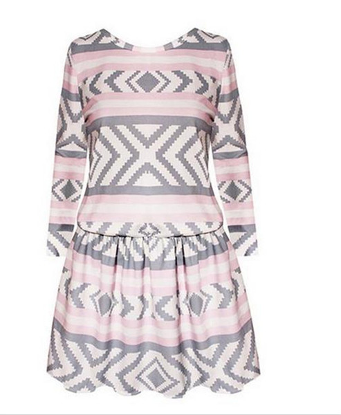 Női alkalmi ruha modell, hosszú ujjú, színes rátéttel