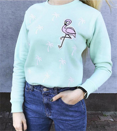 Női alkalmi blúz színes rátéttel - zöld színű