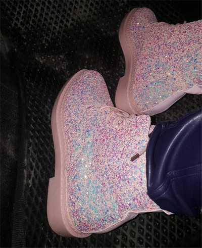 ÚJ Modern női őszi csizma fényes hatással három színben