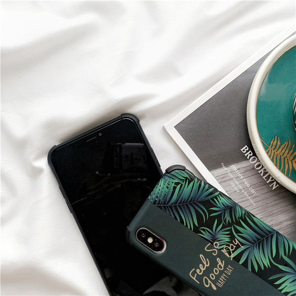 Iphone X / XS tok Feel so good Day felirattal zöld színben