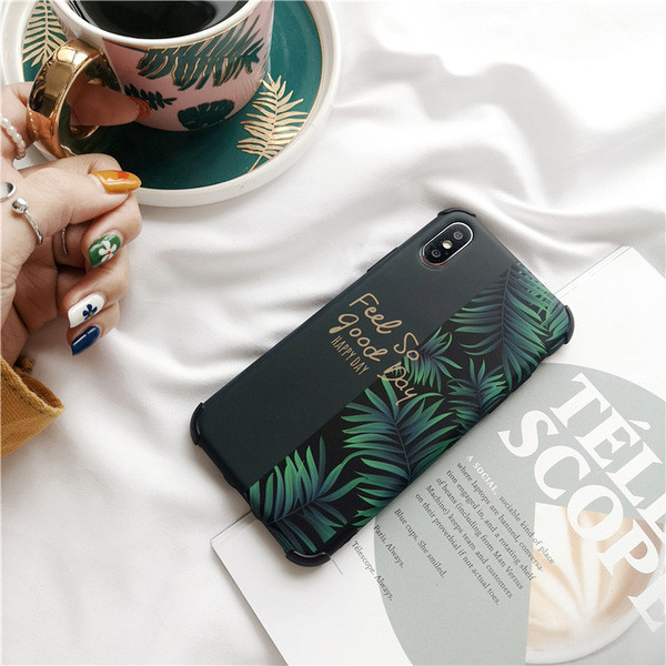 Iphone X / XS tok Feel so good Day felirattal zöld színben