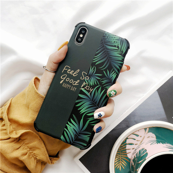 Iphone X / XS tok Feel so good Day felirattal zöld színben
