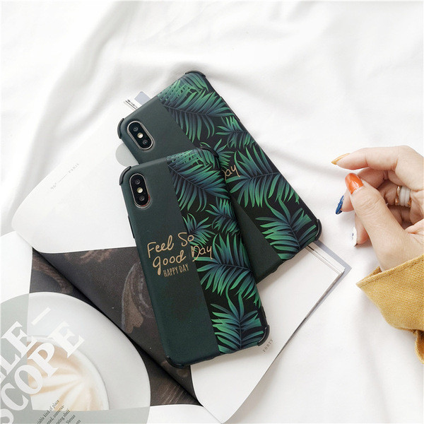 Iphone X / XS tok Feel so good Day felirattal zöld színben