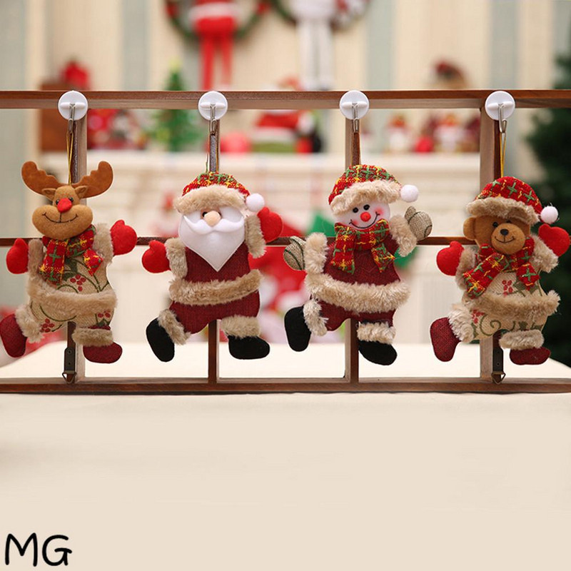 Висяща коледна играчка в четири модела - Дядо Коледа, снежен човек, елен и мече