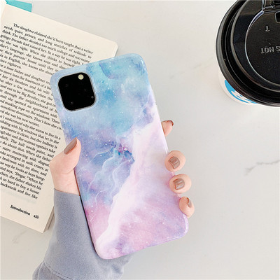 Márvány hatású és irizáló színekkel díszített tok Iphone 11 Pro Max készülékhez - két modell