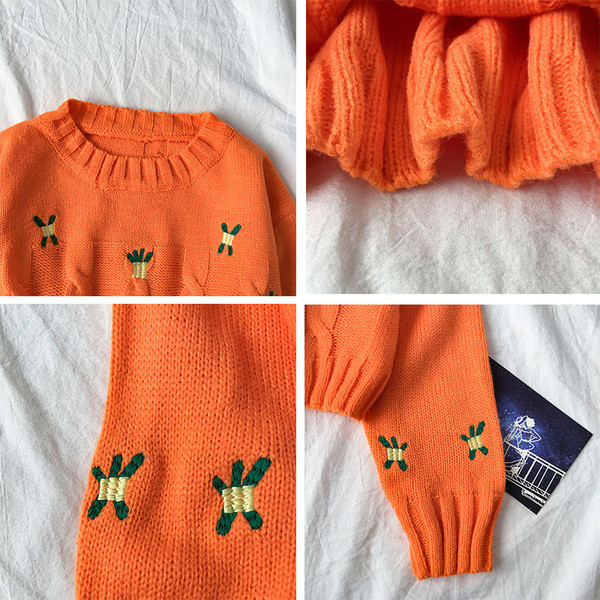 Μοντέρνο γυναικείο πουλόβερ  μοντέλο σε τέσσερα χρώματα με οβάλ ντεκολτέ