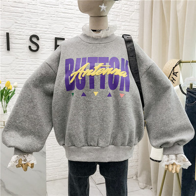 Νέο μοντέλο γυναικεία μπλούζα μοντέλο με εκτύπωση και δαντέλα σε διάφορα χρώματα