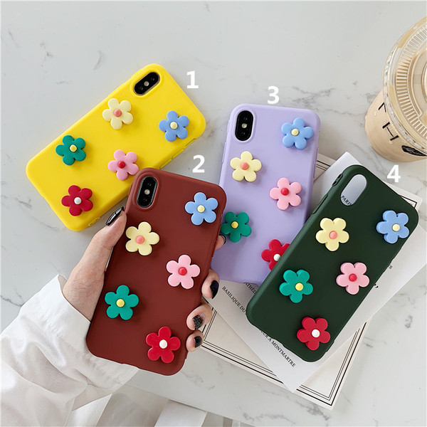 Θήκη Iphone X / XS με στοιχείο 3D λουλουδιών