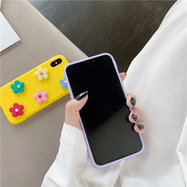 Θήκη Iphone X / XS με στοιχείο 3D λουλουδιών