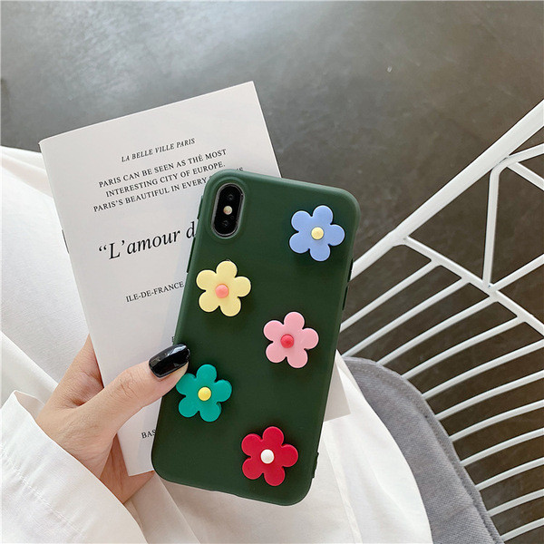 Θήκη Iphone X / XS με στοιχείο 3D λουλουδιών