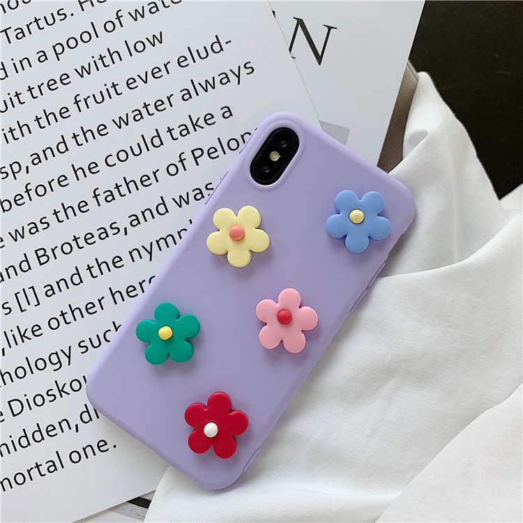 Θήκη Iphone X / XS με στοιχείο 3D λουλουδιών