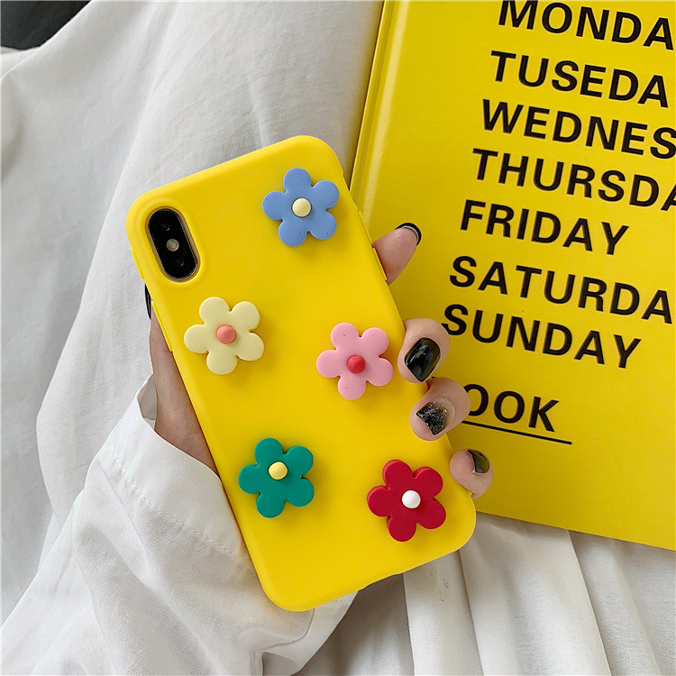 Θήκη Iphone X / XS με στοιχείο 3D λουλουδιών