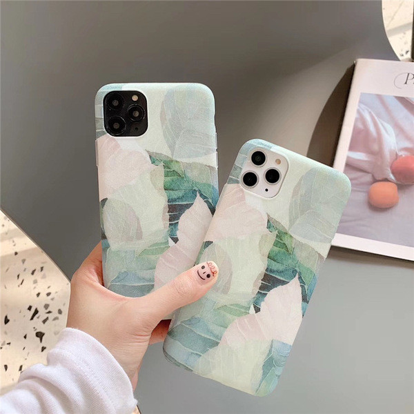 Силиконов калъф с листа за Iphone 11 Pro Max