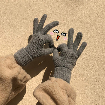 Χειμερινά γάντια σε γκρι, μπεζ, καφέ και μαύρο χρώμα