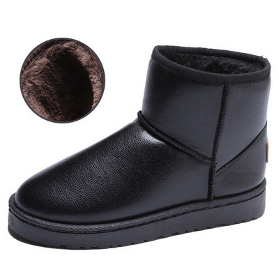 Női őszi-téli csizma puha műbőr béléssel, fekete és barna színben