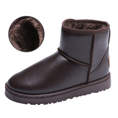 Női őszi-téli csizma puha műbőr béléssel, fekete és barna színben