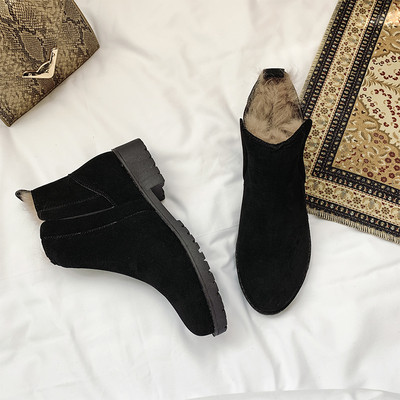 Női őszi-téli csizma puha béléssel, fekete és barna színben