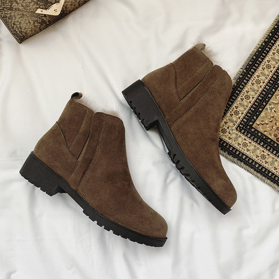 Női őszi-téli csizma puha béléssel, fekete és barna színben