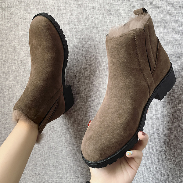 Női őszi-téli csizma puha béléssel, fekete és barna színben