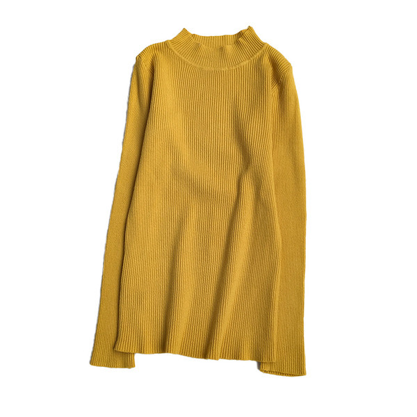 Bluza de dama in mai multe culori cu guler inalt si maneci lungi