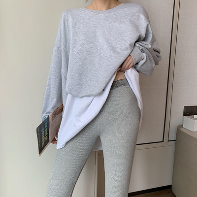 Napi női leggings három színben, fényes hatással, magas derékkal