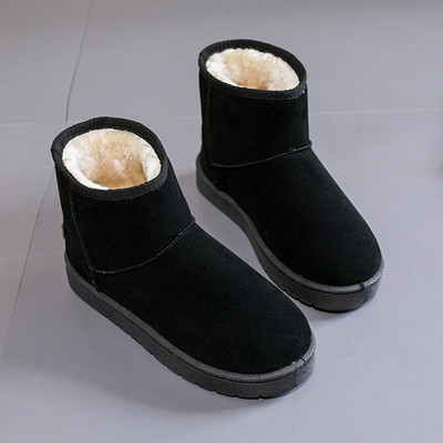 Őszi-téli női csizma puha béléssel, szürke és fekete színben