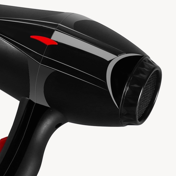 Професионален сешоар с 3000W мощност, с концентратор и  два гребена в черен цвят