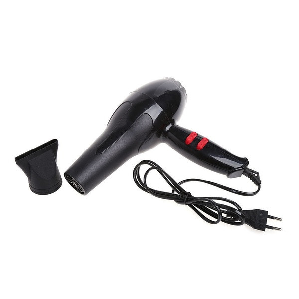 Hair dryer with cold and hot air and power 1800W in black color